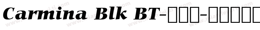 Carmina Blk BT-普通西字体转换
